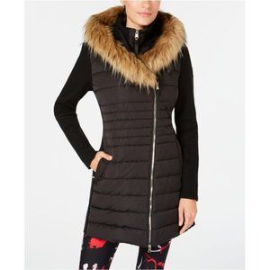 Calvin Klein Performance Faux Fur hooded Jacket